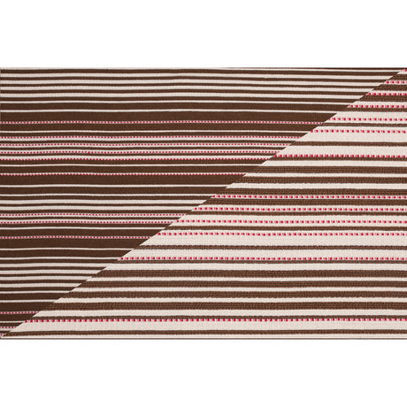 Peppermint Bark Striped Double-Face Cotton Woven