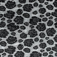 Metallic Silver/Taupe Floral Polyester Brocade