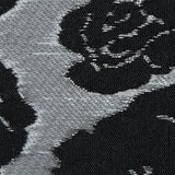 Metallic Silver/Pink Floral Polyester Brocade