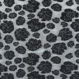 Metallic Silver/Pink Floral Polyester Brocade