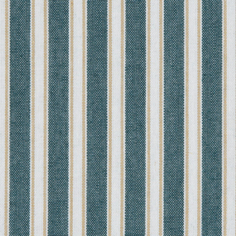 Deep Jungle/Latte/White Shadow Striped Polyester Blended Shirting