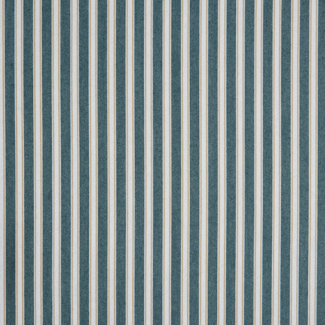 Deep Jungle/Latte/White Shadow Striped Polyester Blended Shirting
