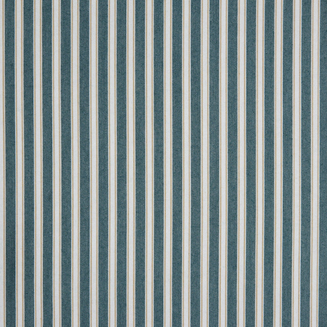 Deep Jungle/Latte/White Shadow Striped Polyester Blended Shirting