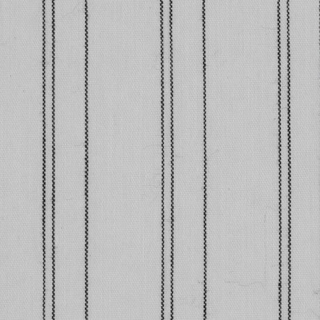 White/Black Pencil Striped Stretch Shirting