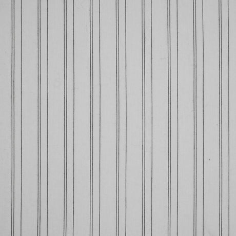 White/Black Pencil Striped Stretch Shirting