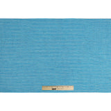 Malibu Blue/White Candy Striped Crinkled Organdy