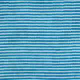 Malibu Blue/White Candy Striped Crinkled Organdy