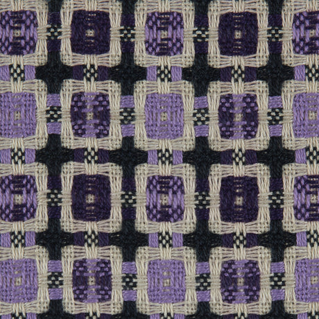 Violet/Amaranth Purple Geometric Blended Woven
