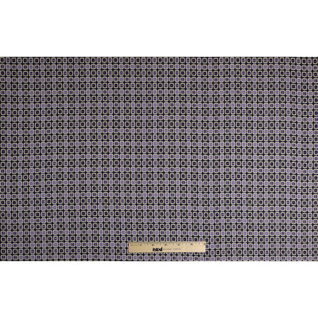 Violet/Amaranth Purple Geometric Blended Woven