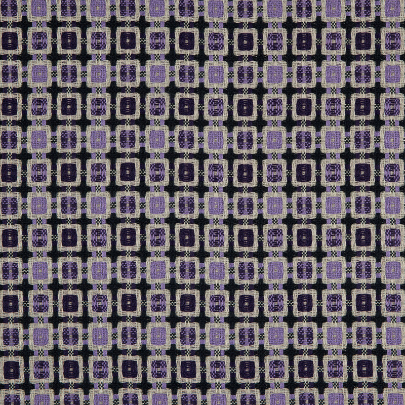 Violet/Amaranth Purple Geometric Blended Woven
