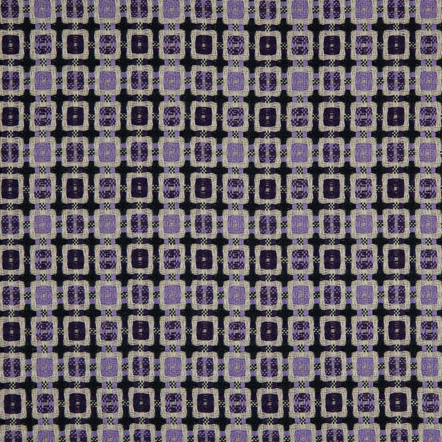 Violet/Amaranth Purple Geometric Blended Woven