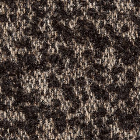 Turkish Coffee/White Swan Spotted Wool Boucle