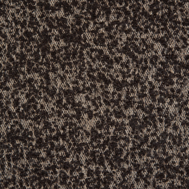 Turkish Coffee/White Swan Spotted Wool Boucle