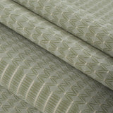 Whisper Green Textural Chevron Striped Woven