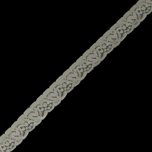 Pale Green Stretch Lace Trim - 1"
