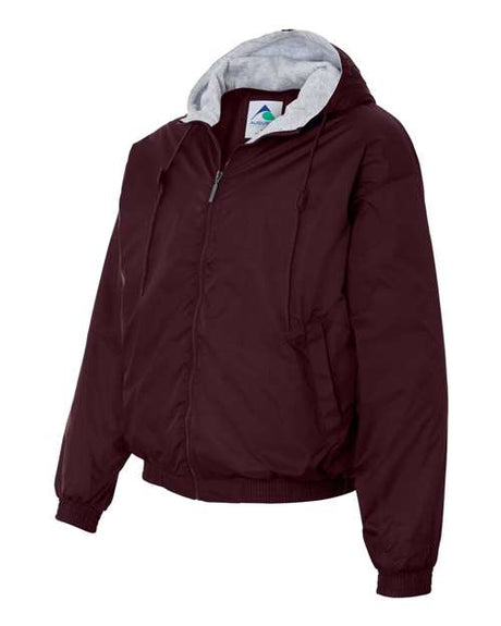 Chaqueta con capucha forrada de forro polar