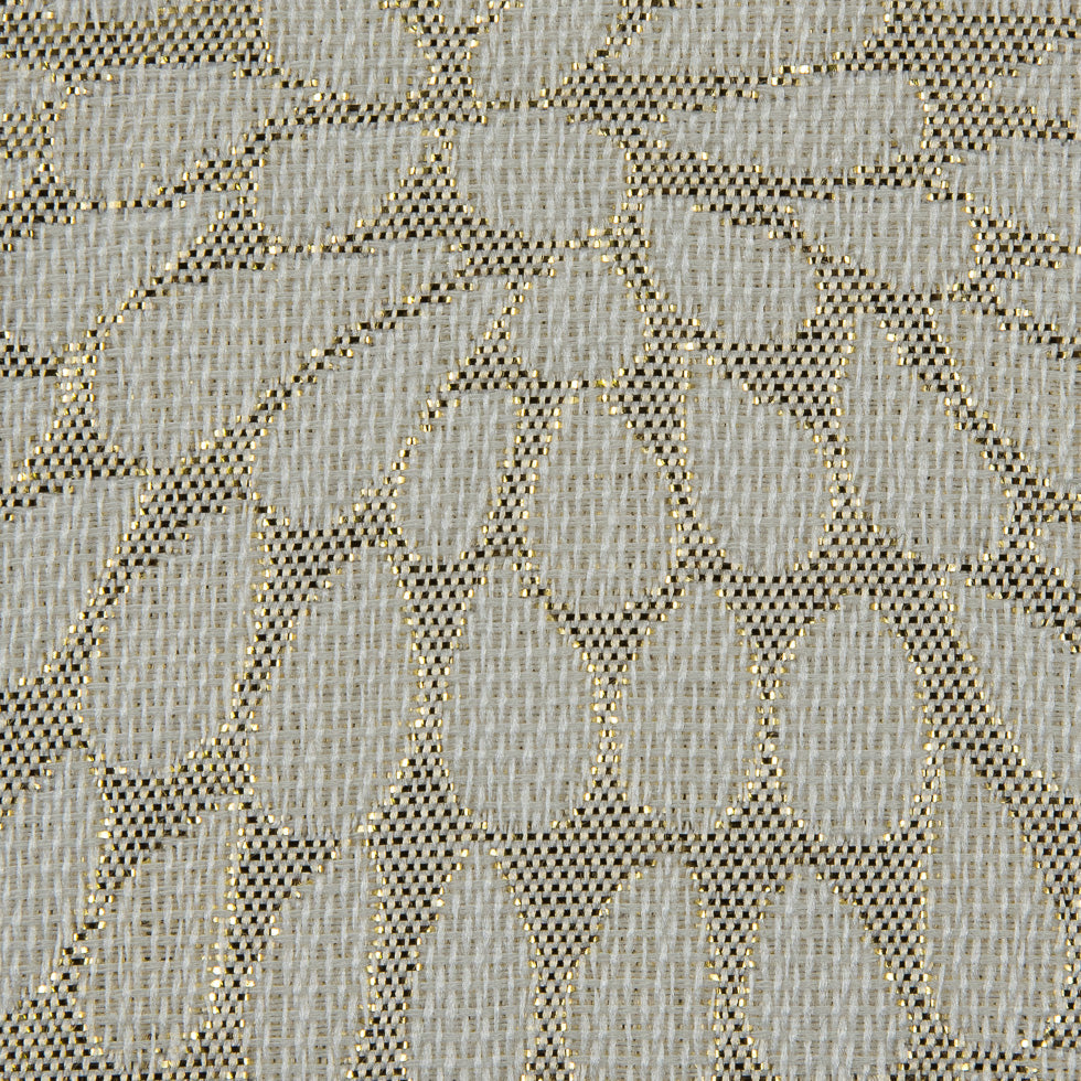 Metallic Ivory/Natural Classical Polyester Jacquard/Brocade