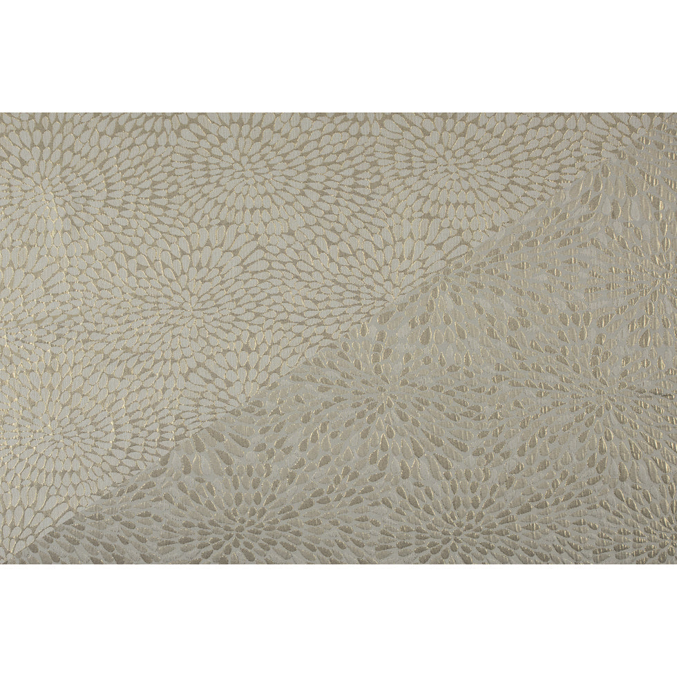 Metallic Ivory/Natural Classical Polyester Jacquard/Brocade