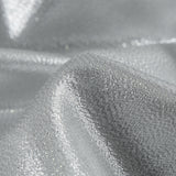 Metallic Polyester Lame - Silver and White