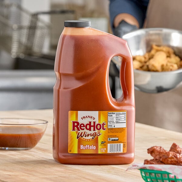 Frank's RedHot Original Buffalo Wing Hot Sauce 1 Gallon - 4/Case
