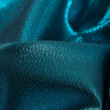 Metallic Polyester Lame - Aqua and Black