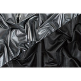 Metallic Polyester Lame - Silver and Black