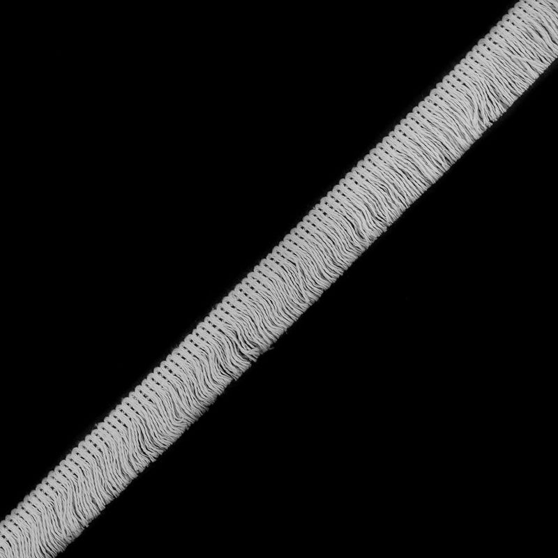 0.5" White Cotton Fringe Trim