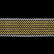 Yellow/Brown/White Elastic - 3.5"