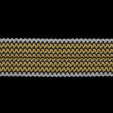 Yellow/Brown/White Elastic - 3.5"