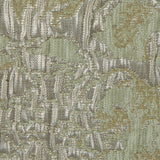 Khaki, Pista Green and Silver Abstract Floral Metallic Brocade/Jacquard