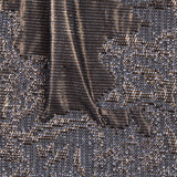 Metallic Nude and Gray Abstract Brocade