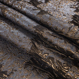 Metallic Gold and Gray Abstract Brocade