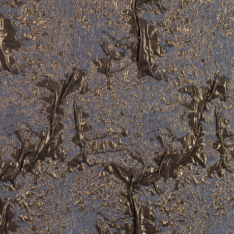 Metallic Gold and Gray Abstract Brocade