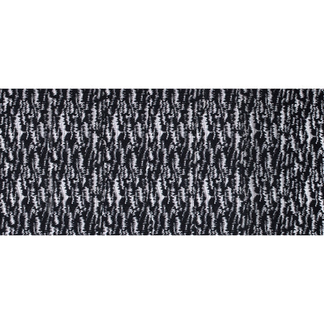 Black and Metallic Beige Ikat Brocade