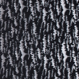 Black and Metallic Beige Ikat Brocade