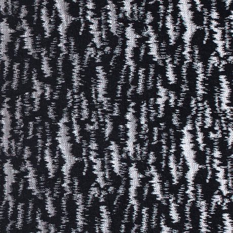 Black and Metallic Beige Ikat Brocade