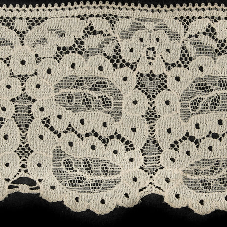 Pale Peach Stretch Paisley Lace Trim - 3"
