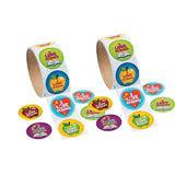 1 1/2" Multicolor I Love Reading Paper Sticker Roll 100 Pc