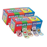 1 1/2" Bulk MyPlate Food Groups Multicolor Paper Rolls of Stickers 500 Pieces