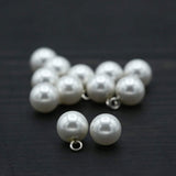 1 Dozen Ivory Pearl Beads with Metal Hooks 11mm Hanging Embellishments for Bridal Crafts