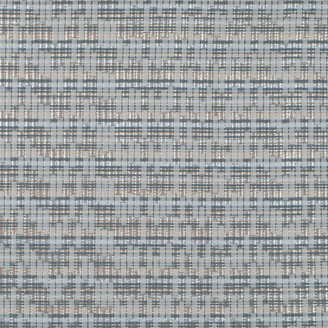 Ivory, Lake Blue and Silver Metallic Brocade