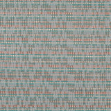 Ivory, Sea Green and Light Coral Metallic Brocade