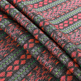 Fluorescent Pink and Lady Green Tribal Jacquard