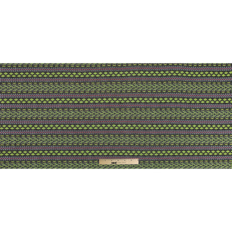 Fluorescent Green and Lady Pink Tribal Jacquard