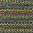 Fluorescent Green and Lady Pink Tribal Jacquard