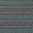 Sea Green and Fluorescent Pink Tribal Jacquard