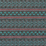 Sea Green and Fluorescent Pink Tribal Jacquard