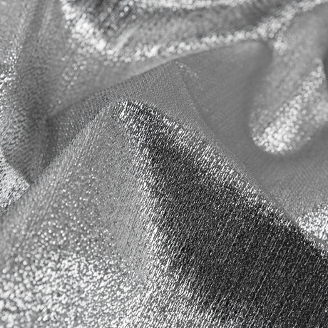 Woven Lame - Metallic Silver