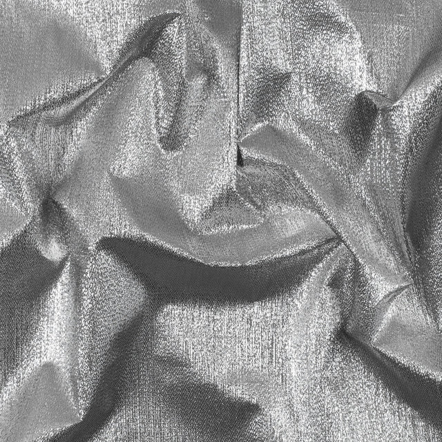 Woven Lame - Metallic Silver