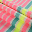 Striped Taffeta - Fluorescent Pink